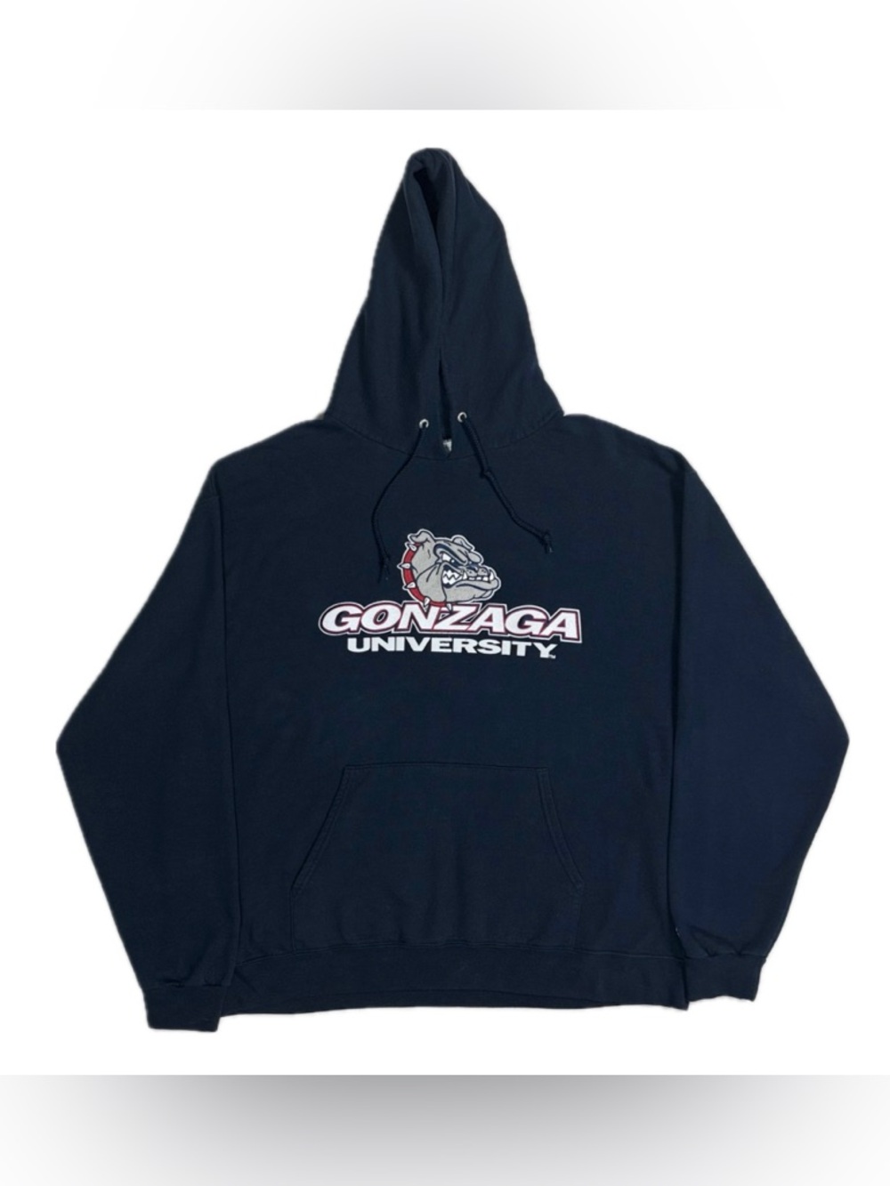 Champion ECO Gonzaga University navy blue bulldog‎ hoodie sweatshirt mens 2XL